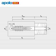 MEA HBR Boşluklu Çerçeve Dübeli + PZ3 Vida (8x80mm, 25 adet)