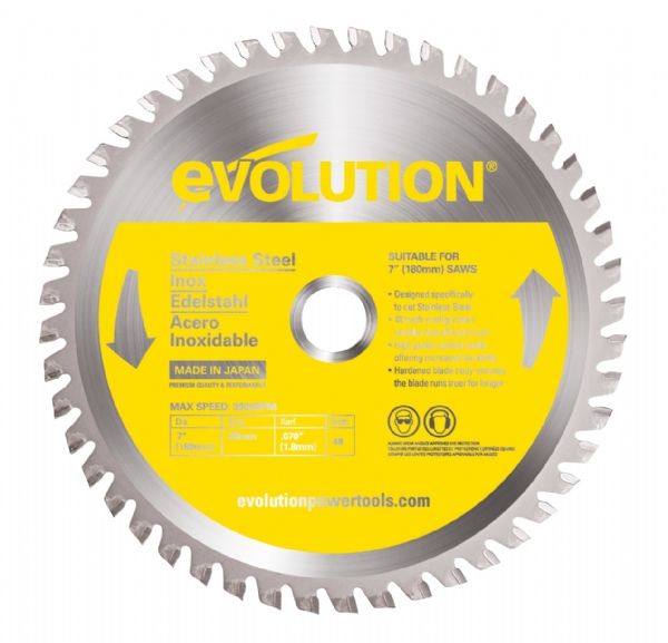 EVOLUTION Daire Paslanmaz Çelik Testeresi 180mm