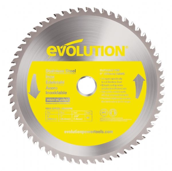 EVOLUTION Daire Paslanmaz Çelik Testeresi 230mm