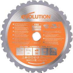 EVOLUTION Çok Amaçlı Daire Testere Ø 185mm (R185TCT-20CS)
