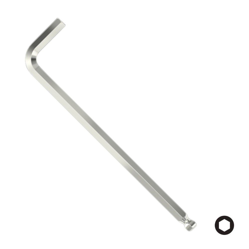 HAFU Tek Yuvarlak Başlı Allen Anahtar 6mm Uzun (450-060-02)