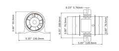SEAFLO Blower 75mm 12V