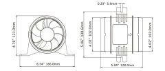 SEAFLO Blower 100mm 12V
