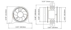 SEAFLO Blower 100mm 24V