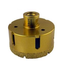 TROY 27450-80 Avuç Taşlamalar için Seramik Kuru Elmas Delici, 80mm