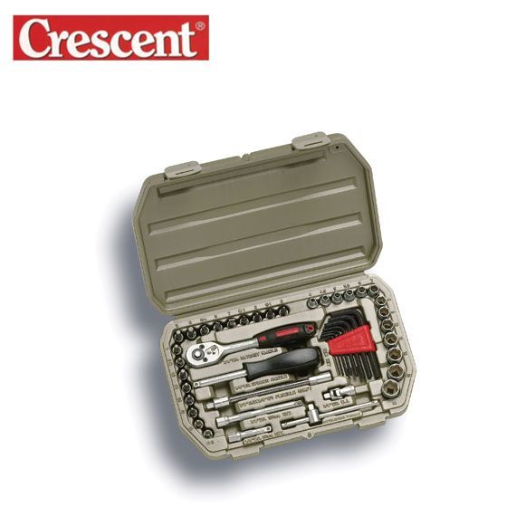 CRESCENT CTK 45EU Profesyonel Lokma Anahtar Takımı (1/4'', 45 Parça, Metrik)