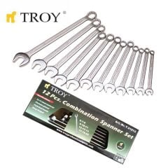 TROY 21512 Kombine Anahtar Takımı (12 Parça, 6-22mm)