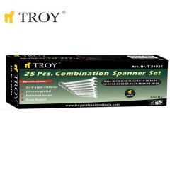 TROY 21525 Kombine Anahtar Takımı (25 Parça, 6-32mm)