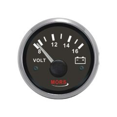 MORS Voltmetre 12V Siyah