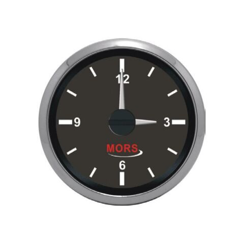 MORS Zaman Saati 12-24V Siyah