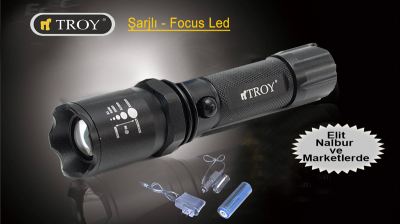 TROY 28085 Şarjlı El Feneri (3W - CREE LED)