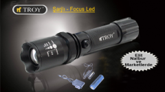 TROY 28085 Şarjlı El Feneri (3W - CREE LED)