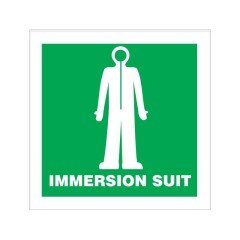 Immersion Suit - IMO Sembolü 15x15cm Fosforlu Yapışkanlı