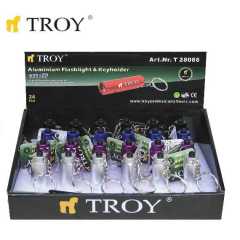 TROY 28086 Mini LED El Feneri ve Anahtarlık, 1 Adet