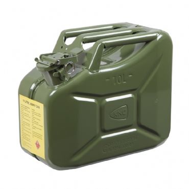 KNC Metal Yakıt Benzin Bidonu 10 Litre Yeşil