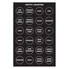 BFY Switch Çıkartma Yuvarlak Türkçe