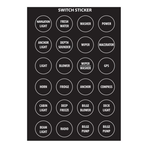 BFY Switch Çıkartma Yuvarlak İngilizce