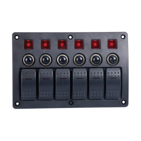 BFY 6'lı Switch Panel Otomatik Sigorta ve Işıklı