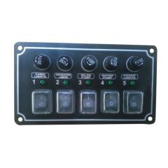 MORS 4'lü Switch Panel Yatay