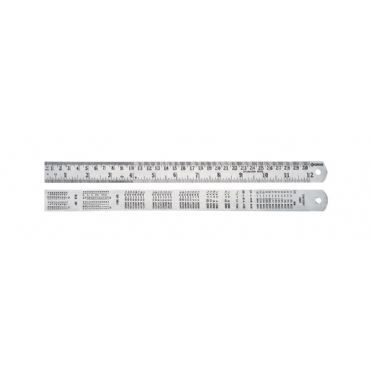 GROZ Çelik Cetvel 150mm / 6'' (mm/inch) (SR/6)