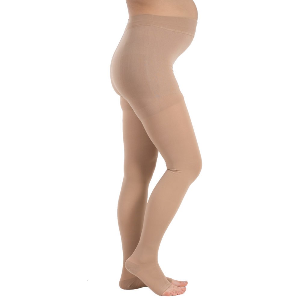 WINGMED Ccl2 Külotlu Burnu Açık Hamile Çorabı (Bej) (W 1328) 3