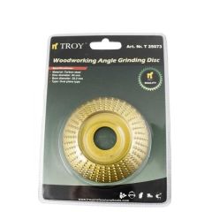 TROY 25073 Avuç Taşlamalar için Ahşap Törpü Diski, Yarı Küre