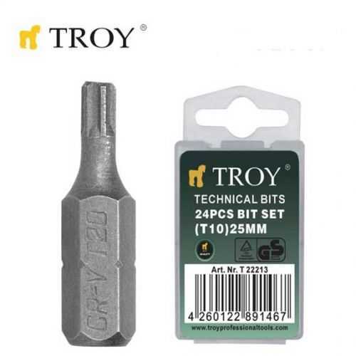 TROY 22219 Bits Uç Seti (T40x25mm, 24 Adet)