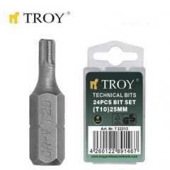 TROY 22214 Bits Uç Seti (T15x25mm, 24 Adet)