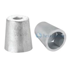 BEST ANODE Pervane Tutyası Altı Köşe Vidalı 55mm Zn.