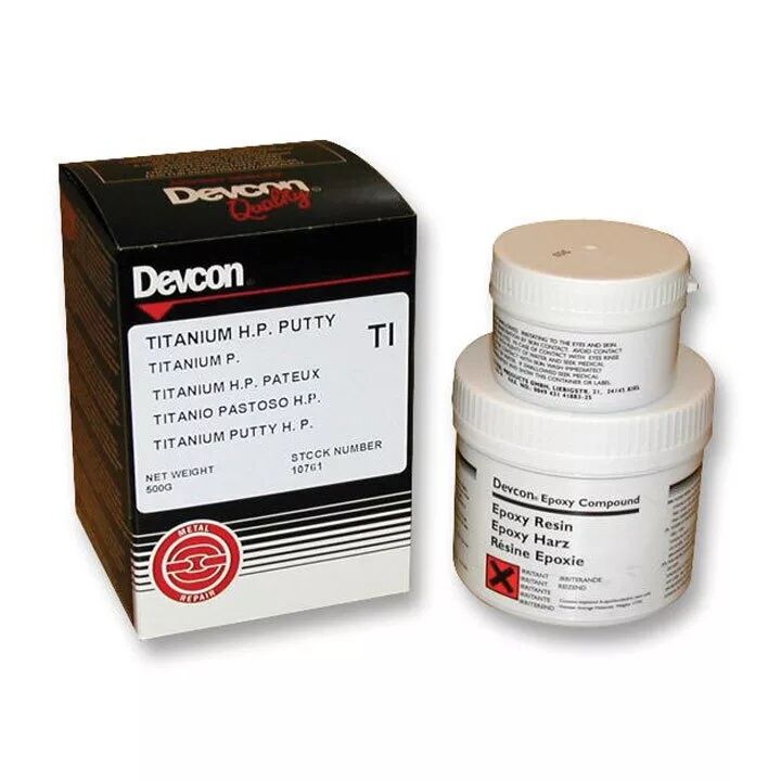 DEVCON TI - Titanyum 180 °C Dayanıklı Epoksi Macun 500g