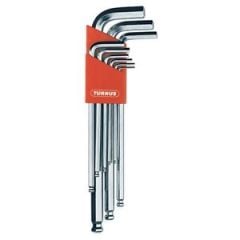 TURNUS Allen Anahtar Takımı 9'lu 1.5-10mm (215-003)