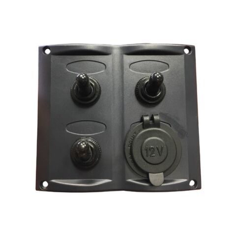 BFY 3'lü Switch Panel Çakmak Soketli 95X105mm