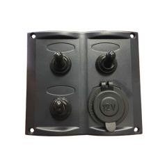 BFY 3'lü Switch Panel Çakmak Soketli 95X105mm