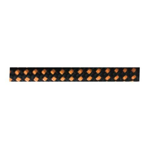 DOLPHIN ROPE Renkli İskota Halatı 8mm Siyah-Turuncu