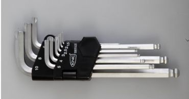 KNC Hetok Uzun Bombeli Allen Takımı 9 Parça 1.5-10mm