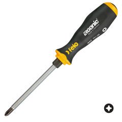 FELO ERGONIC Yıldız Uçlu Somunlu Tornavida PH 2x100mm (452 Serisi)