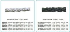 DOLPHIN ROPE Polyester Halat 8 Kollu 24mm Siyah