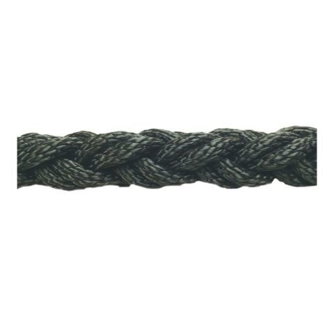 DOLPHIN ROPE Polyester Halat 8 Kollu 26mm Siyah