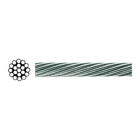 6mm Paslanmaz Çelik Halat 1x19 Cr-Ni