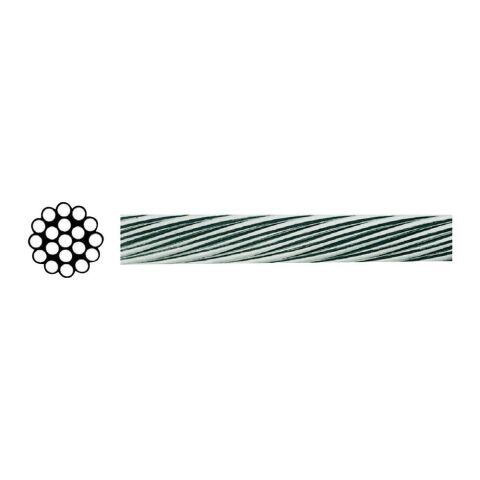 12mm Paslanmaz Çelik Halat 1x19 Cr-Ni