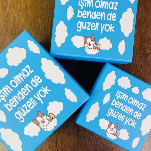 Benden Güzeli de Yok Tasarımlı 3'lü Kutu