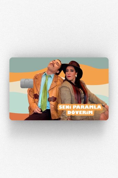 Şahika Seni Paramla Döverim Tasarımlı Kredi Kartı Kaplama Stickeri Papara, Tosla, Kredi Kartı Için Uyumlu