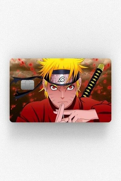 Naruto Portre Kredi Kartı Kaplama Stickeri Papara, Tosla, Kredi Kartı Için Uyumlu