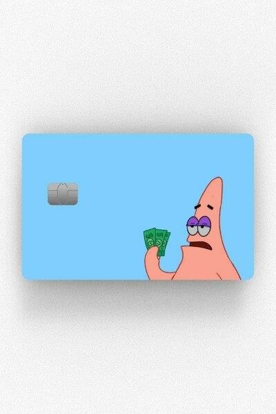 Dolar Patrick Kredi Kartı Kaplama Stickeri Papara, Tosla, Kredi Kartı Için Uyumlu