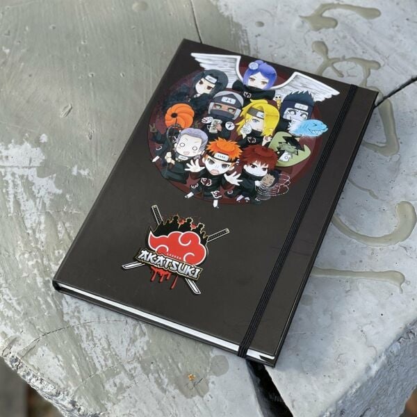 Akatsuki Anime Tasarımlı Lastikli Defter