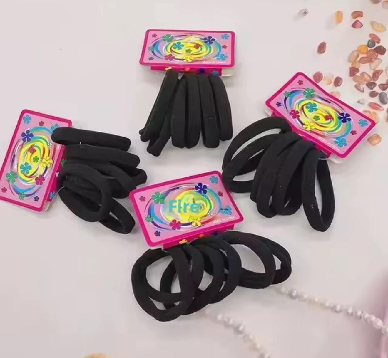 Siyah  Lastik Toka 12 Adet