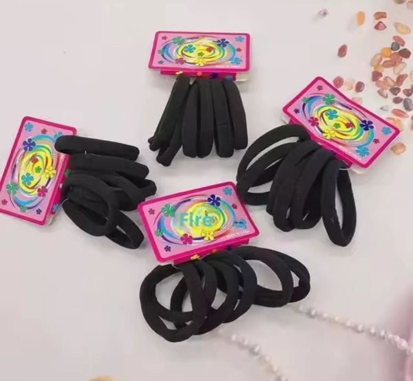 Siyah  Lastik Toka 12 Adet