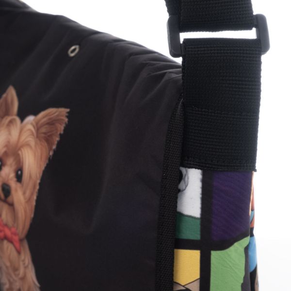 Sevimli Köpek Baskılı Postacı Çantası