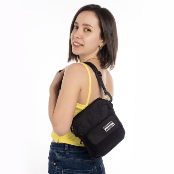 Siyah Renk Muyoso Bag Fermuarli Cepli