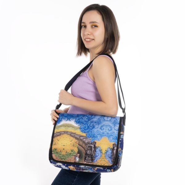 Van Gogh Baskılı Postacı Çantası